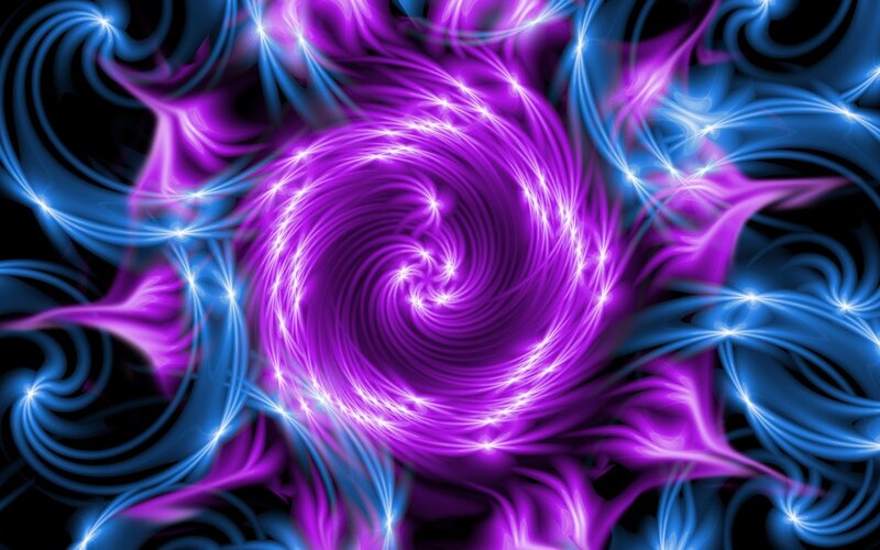 vibrant purple and blue swirl
