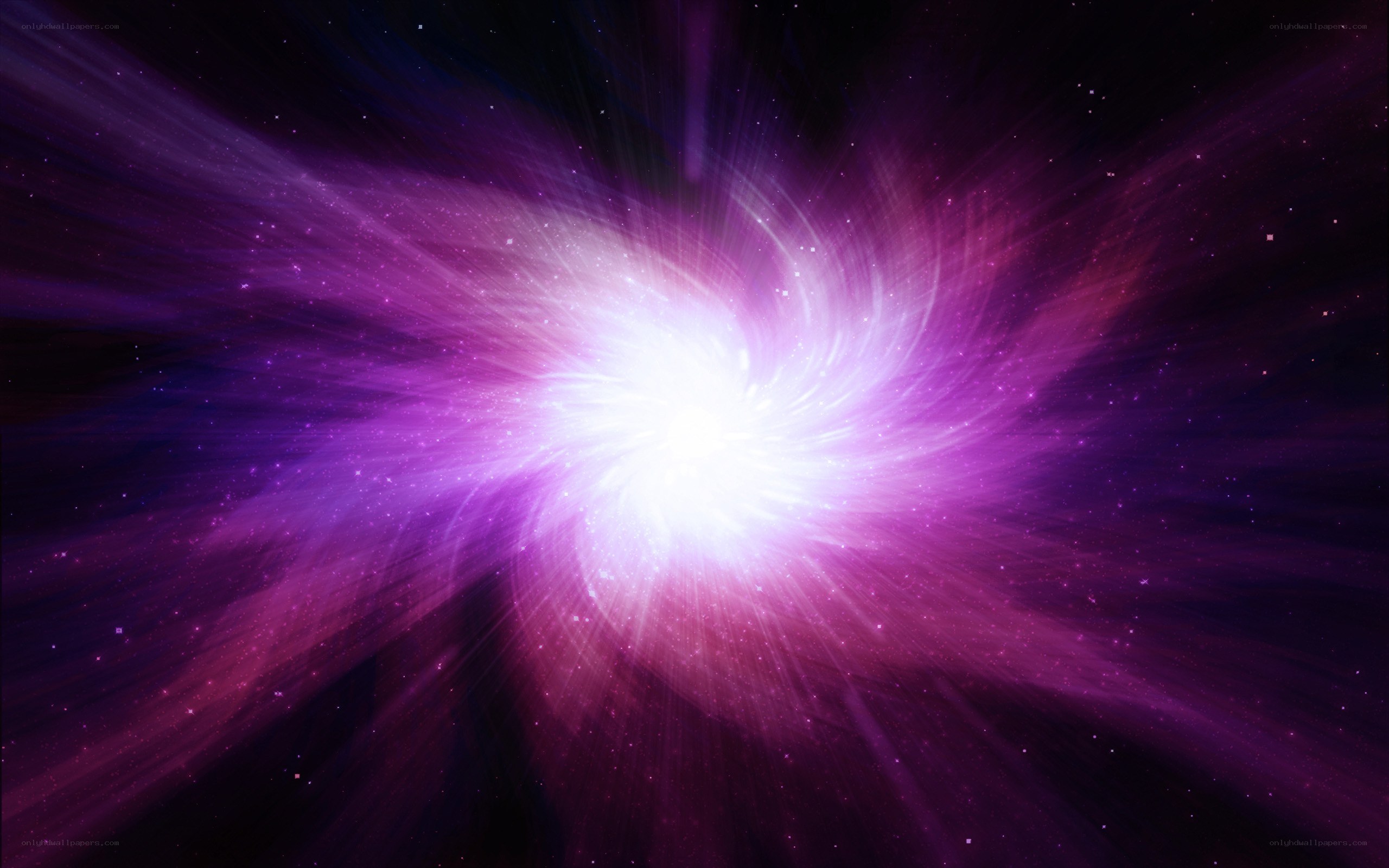 vibrant purple cosmic explosion