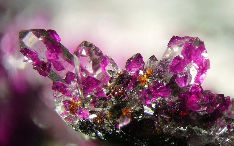 vibrant purple crystals