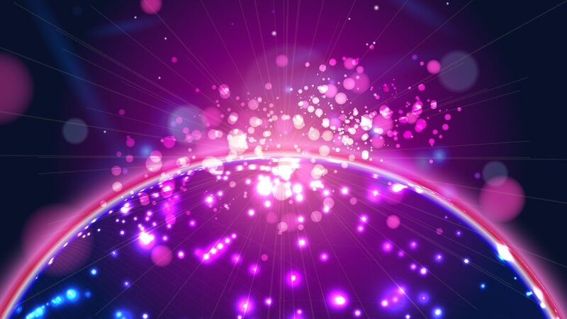 vibrant purple energy sphere