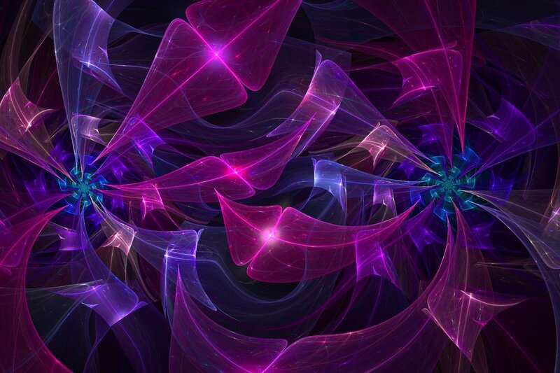 vibrant purple fractal art