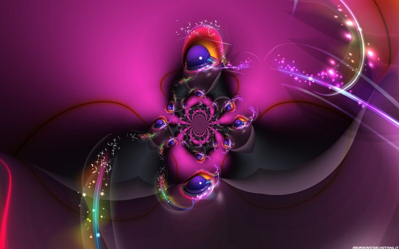 vibrant purple fractal art