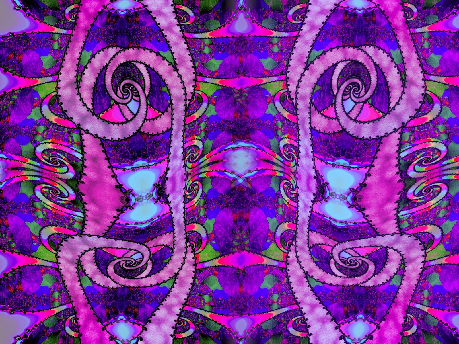 vibrant purple fractal pattern