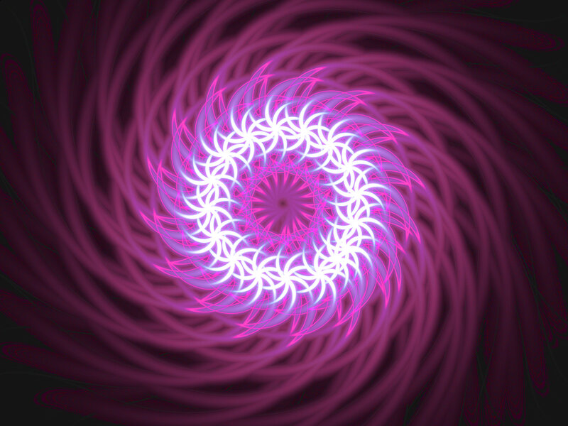 vibrant purple fractal spiral