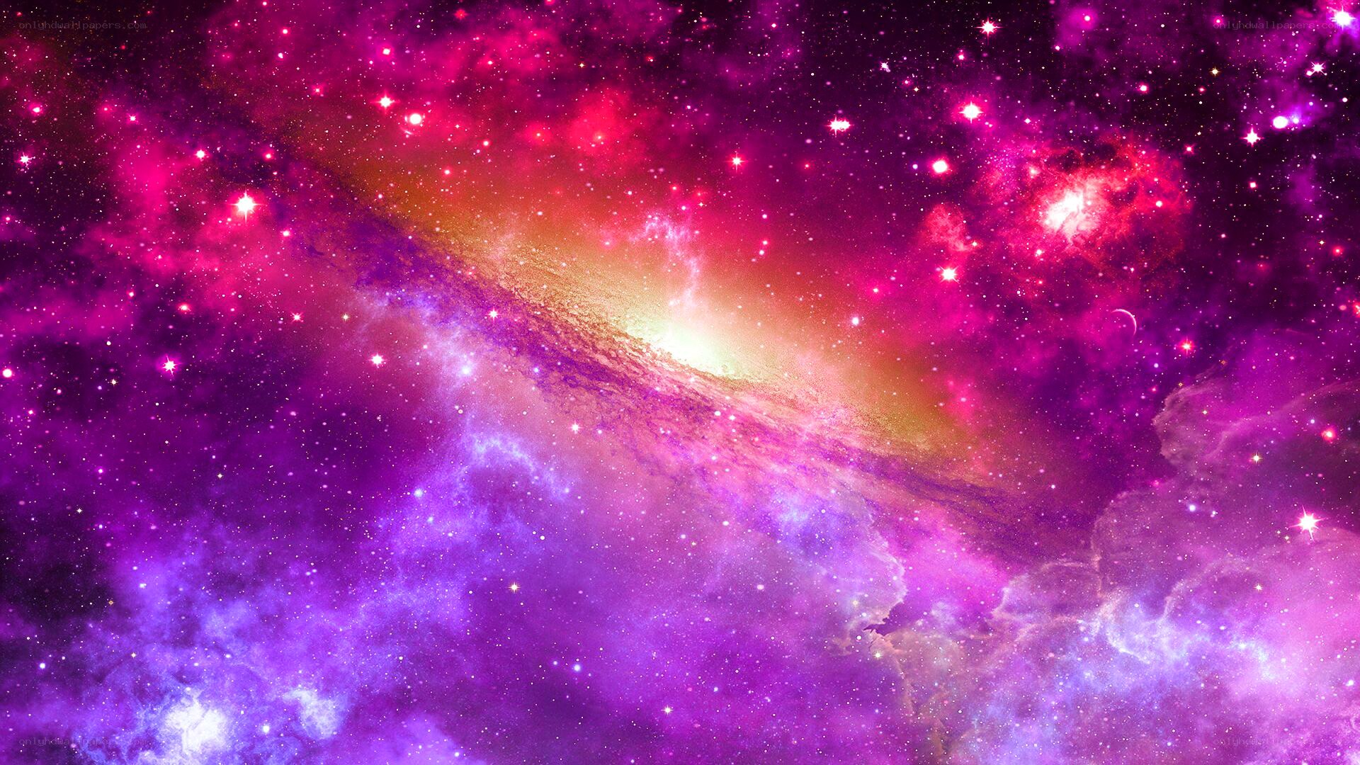 vibrant purple galaxy