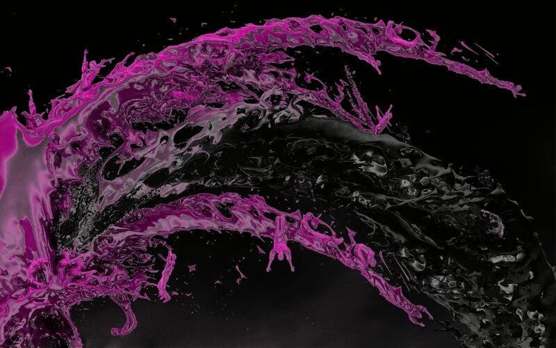 vibrant purple liquid splash