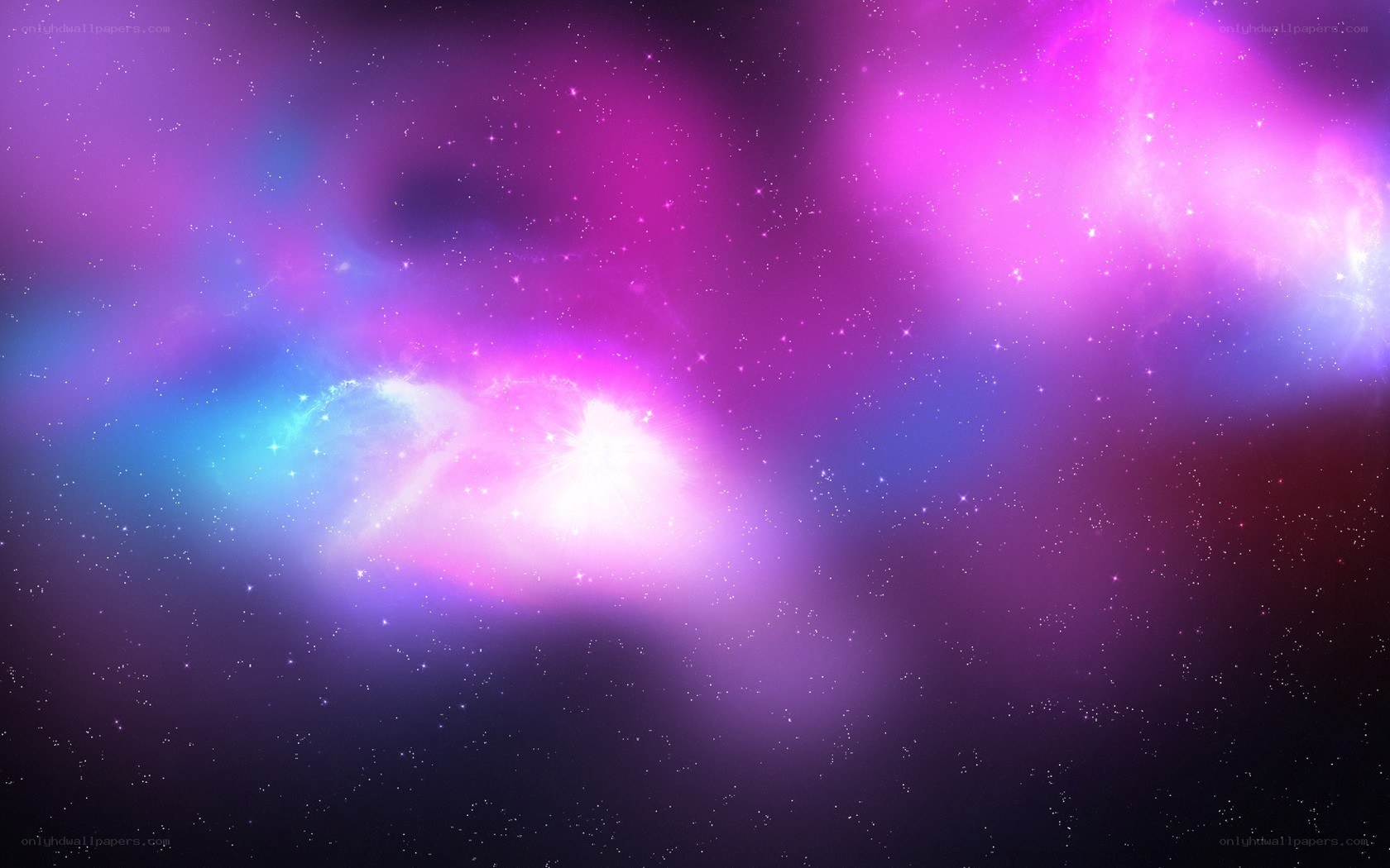 vibrant purple nebula