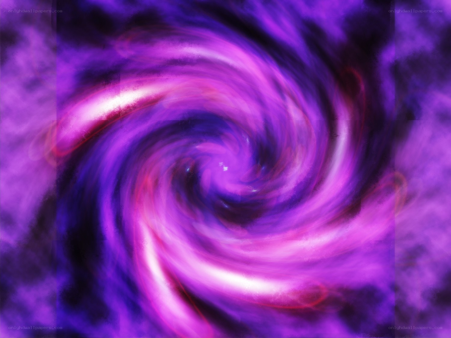 vibrant purple spiral nebula