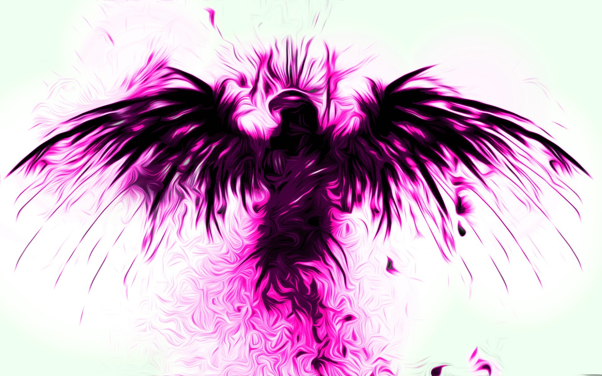 vibrant purple wings art