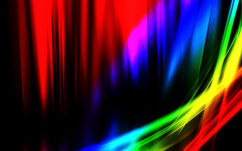vibrant rainbow light streaks
