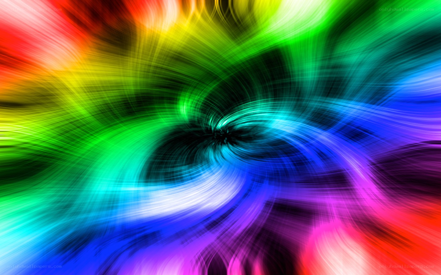 vibrant rainbow swirl