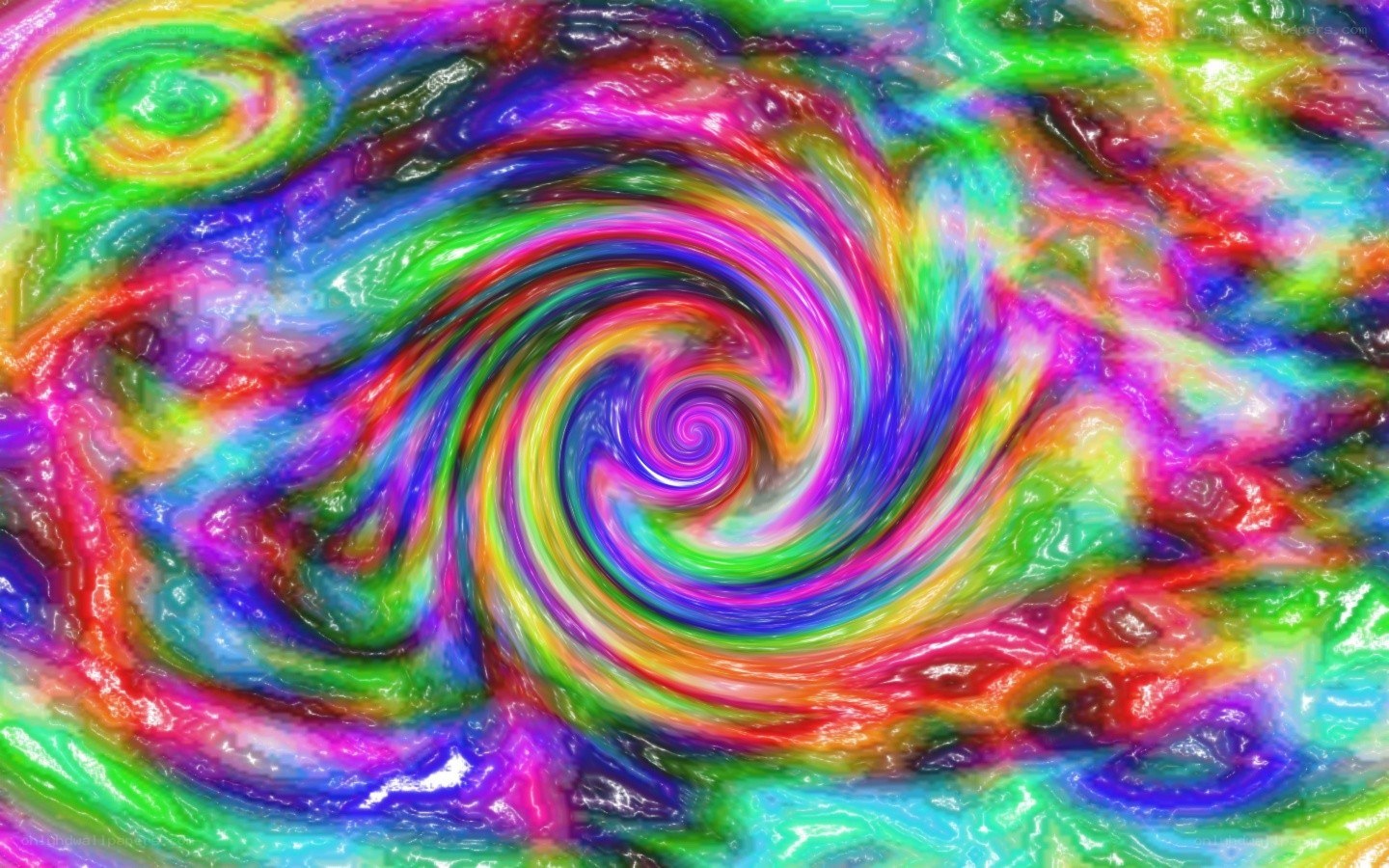 vibrant rainbow swirl