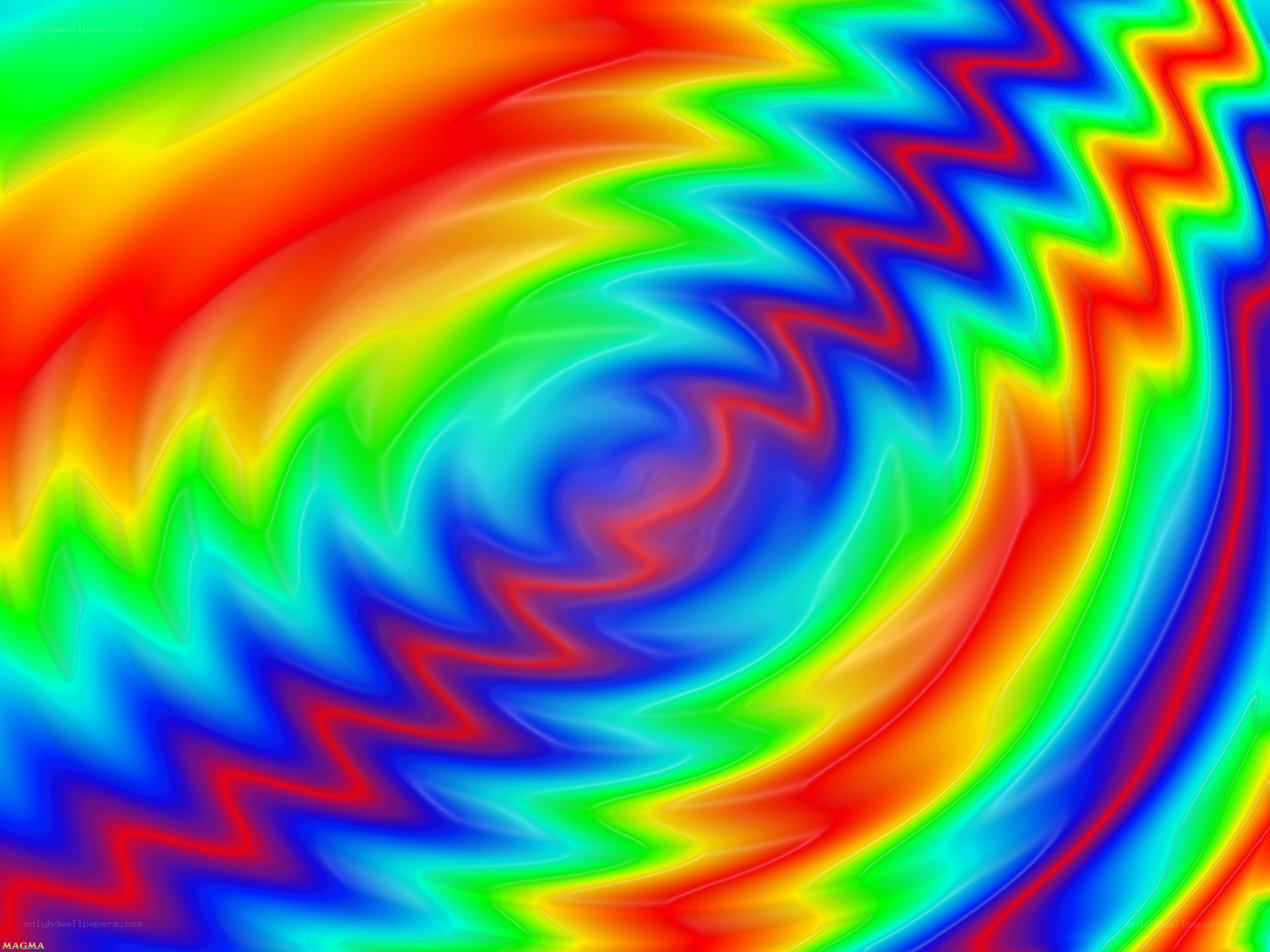 vibrant rainbow swirl