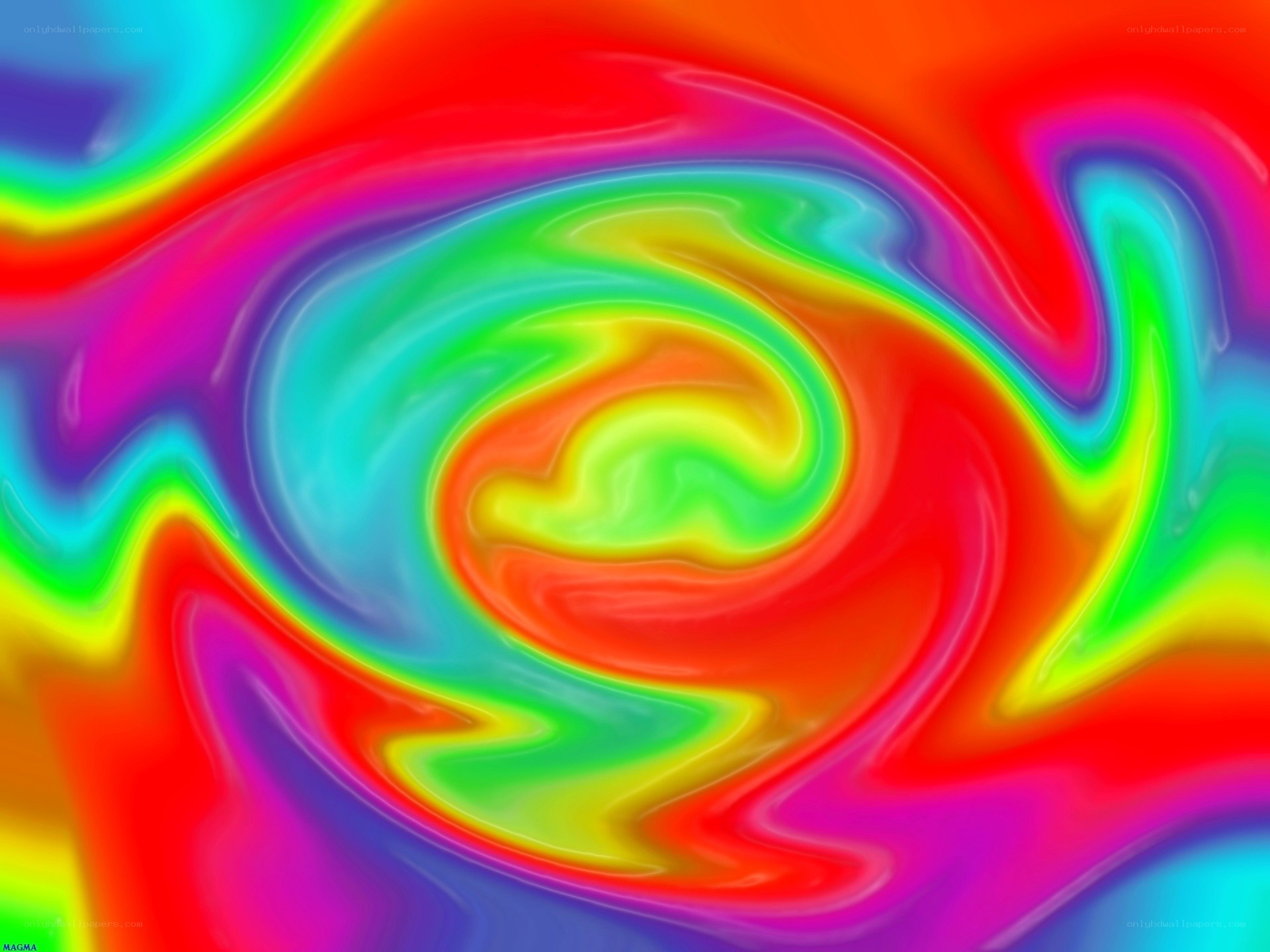 vibrant rainbow swirl