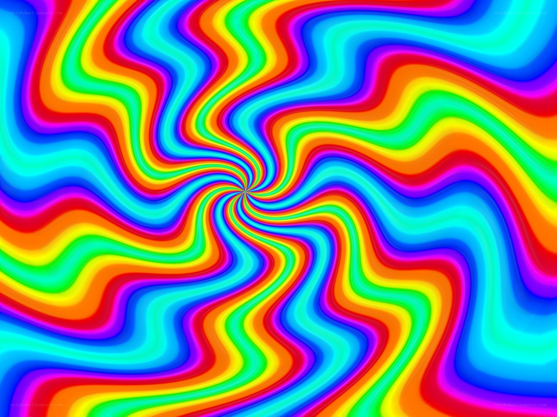 vibrant rainbow swirl