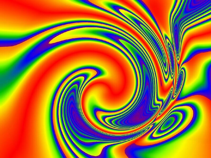 vibrant rainbow swirl pattern
