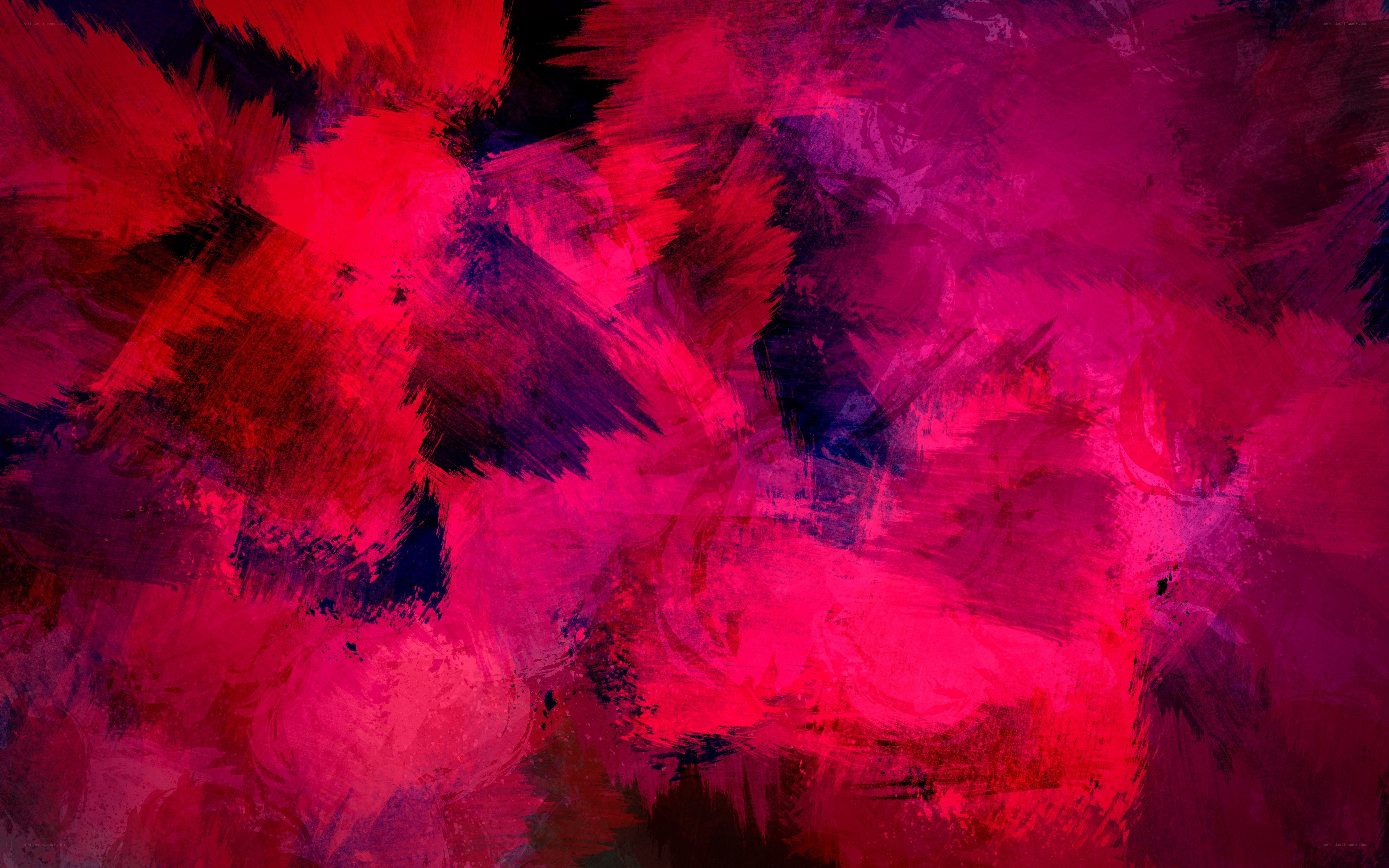 vibrant red and purple abstract art