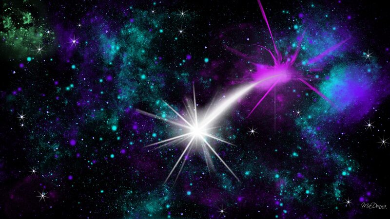 vibrant space nebula