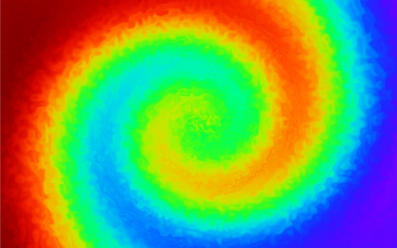 vibrant spiral color pattern