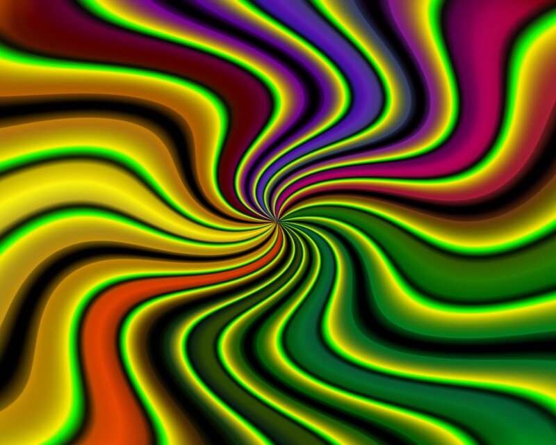 vibrant spiral color pattern