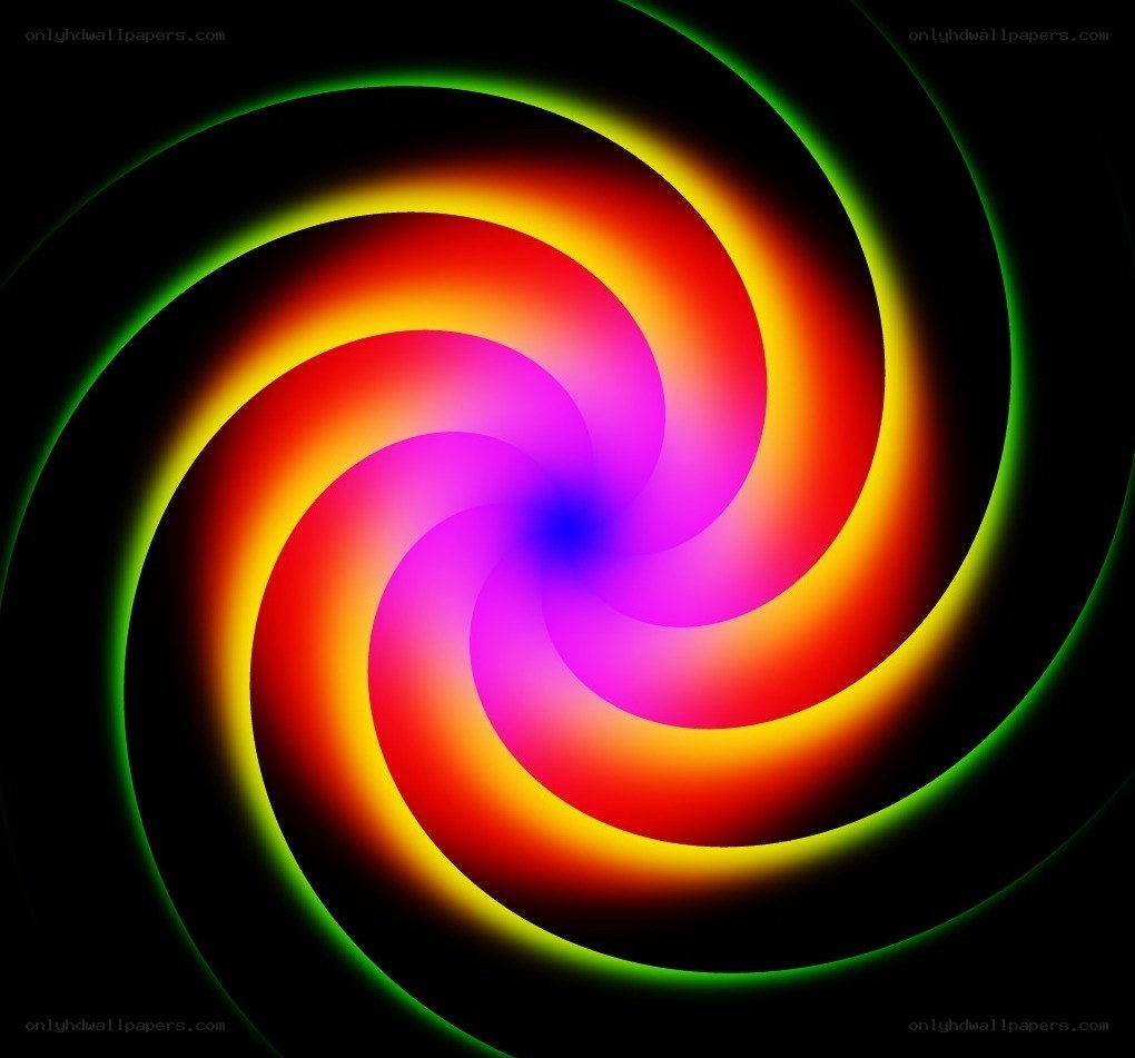 vibrant spiral color pattern