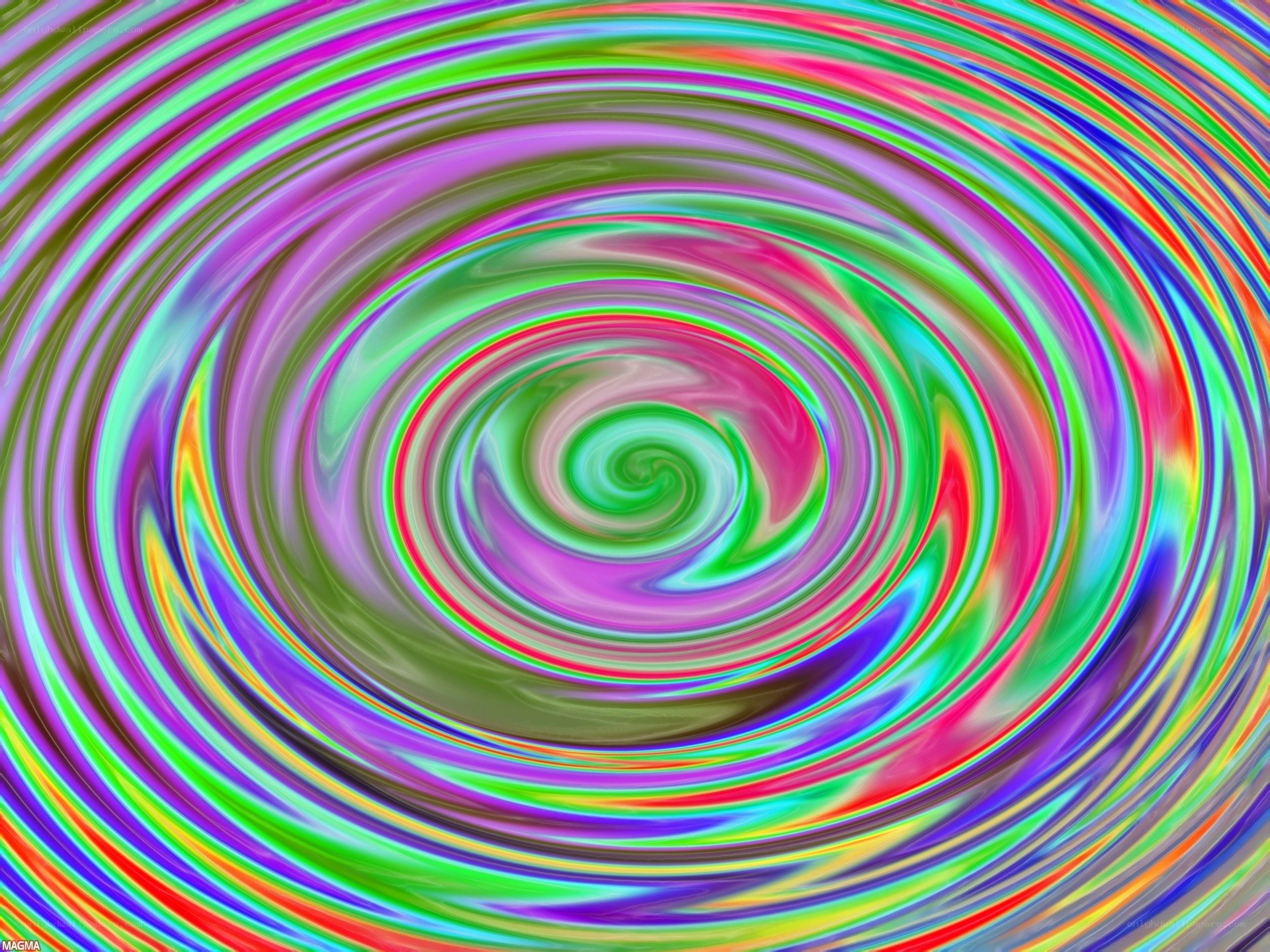vibrant spiral color pattern