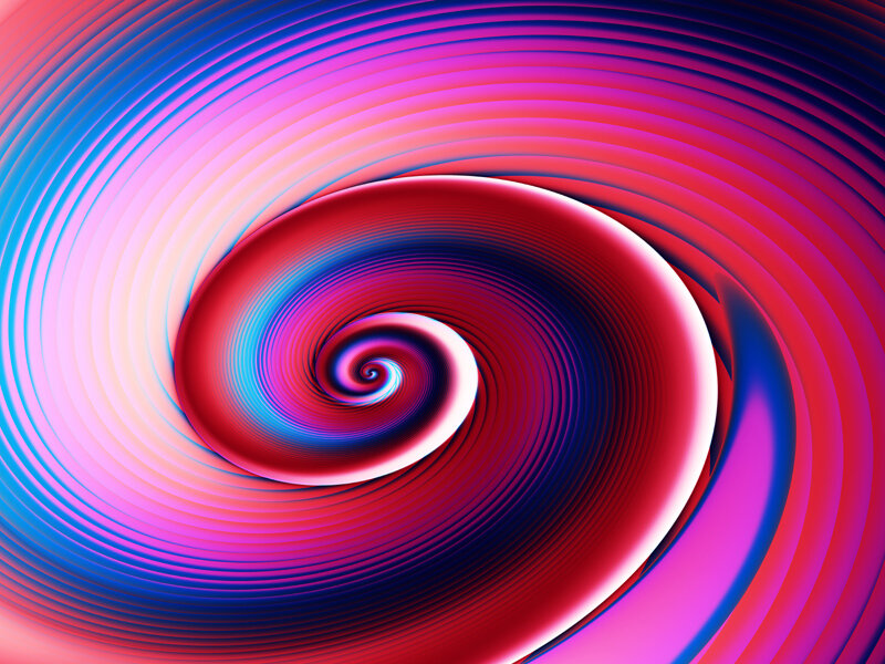 vibrant spiral color pattern
