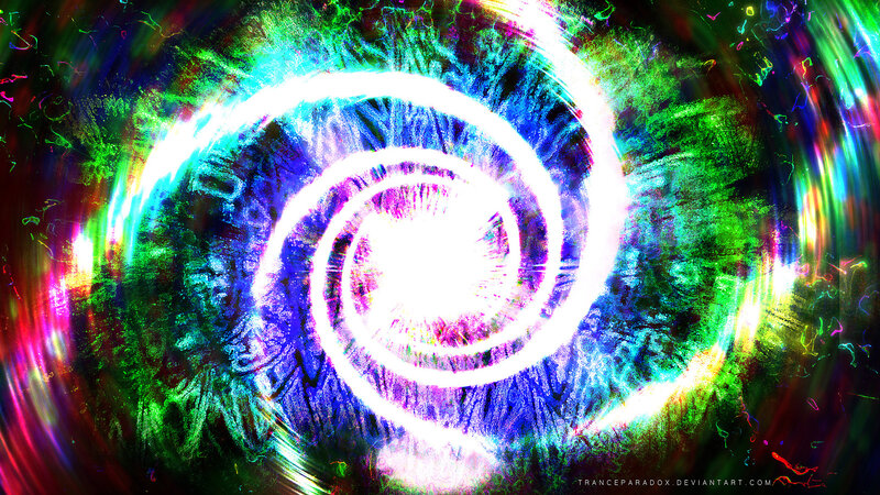 vibrant spiral energy vortex