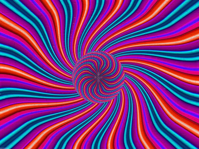 vibrant spiral fractal art