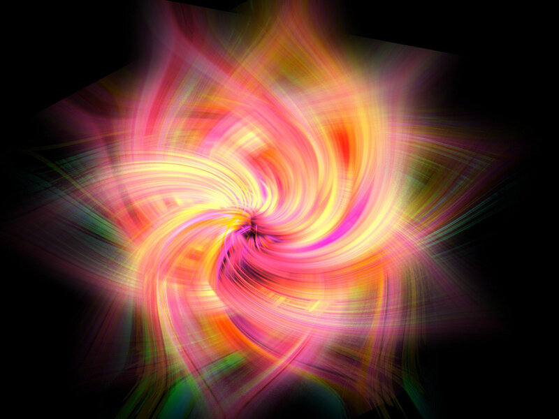 vibrant spiral light pattern