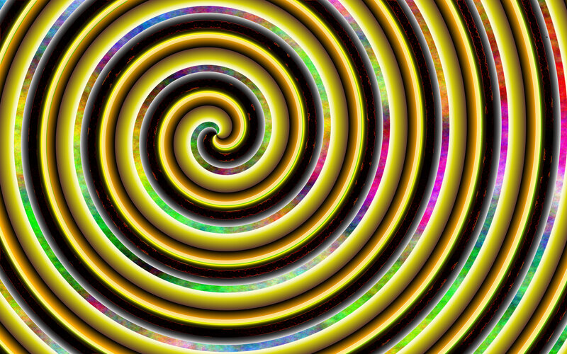 vibrant spiral pattern