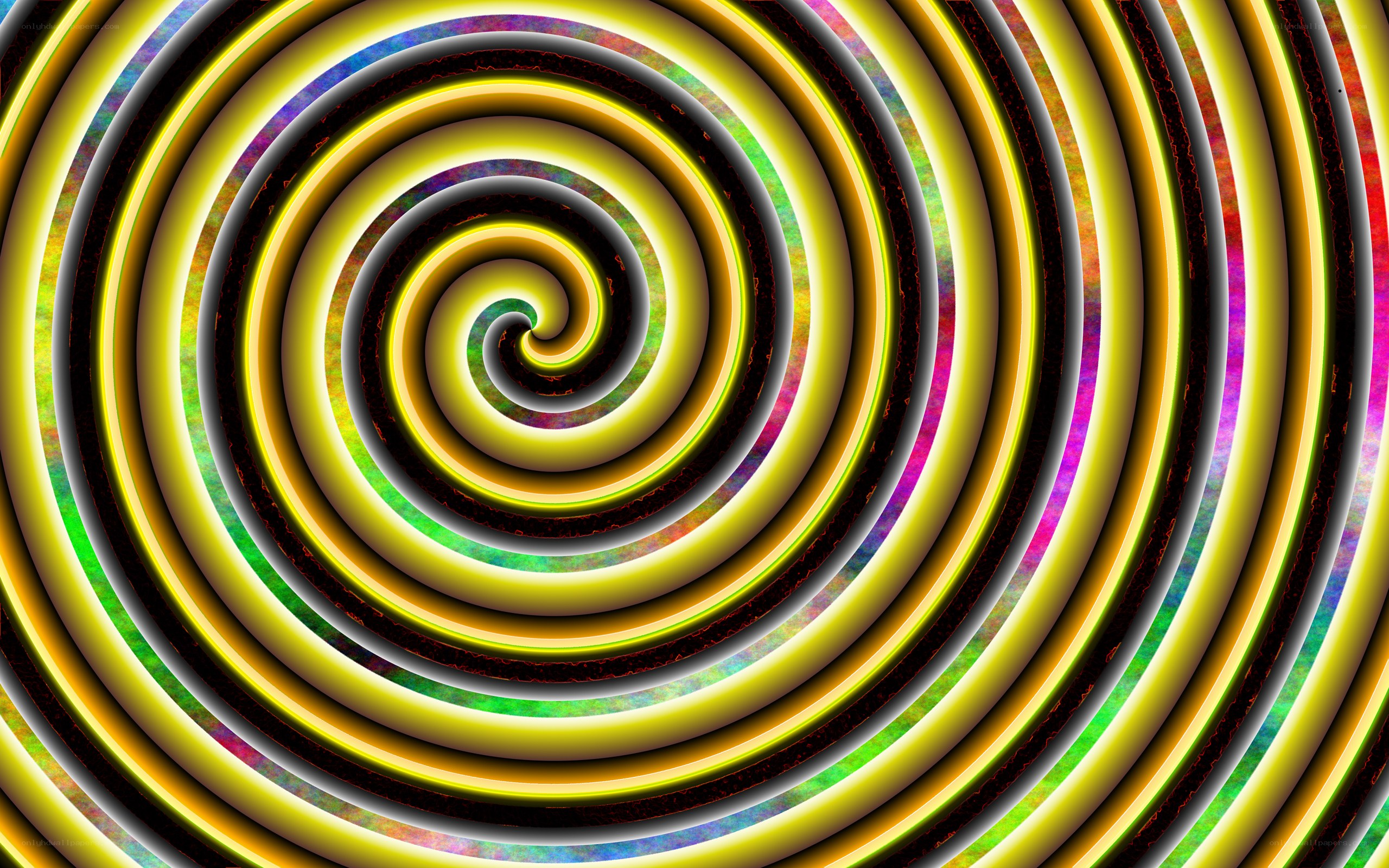 vibrant spiral pattern
