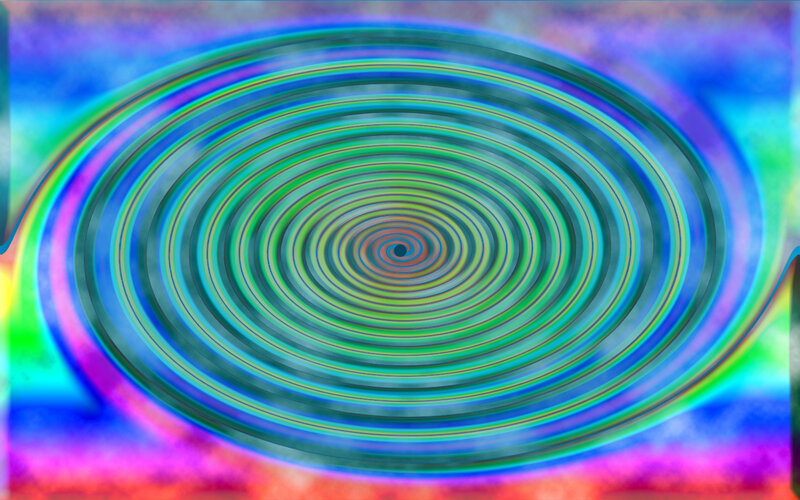 vibrant spiral pattern