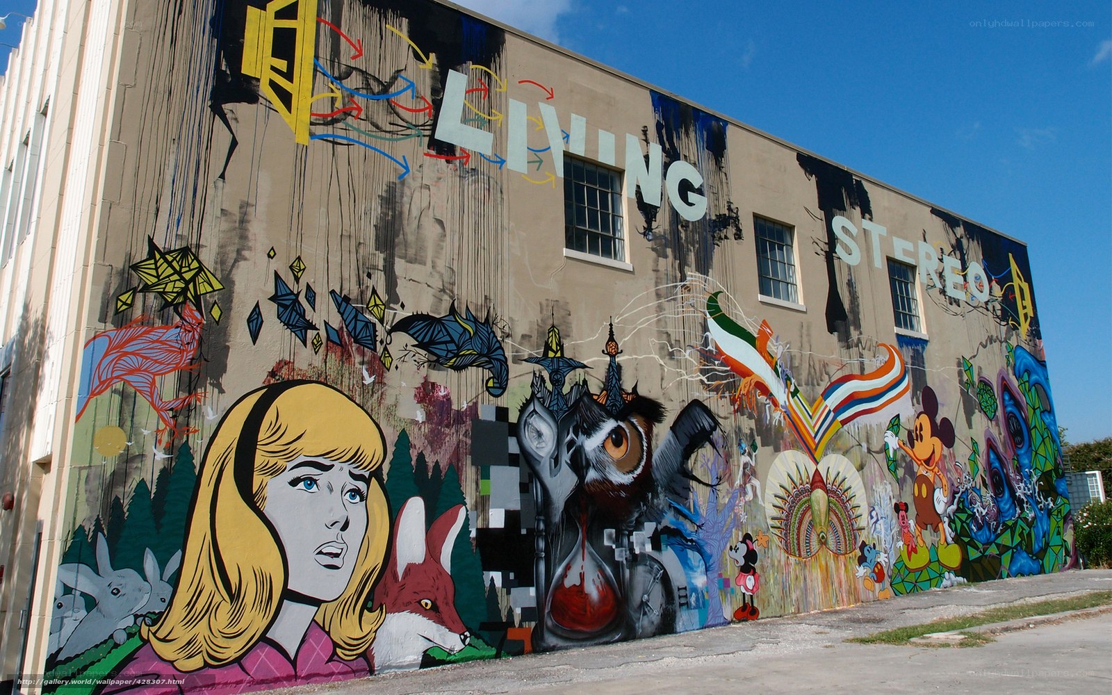 vibrant street art mural