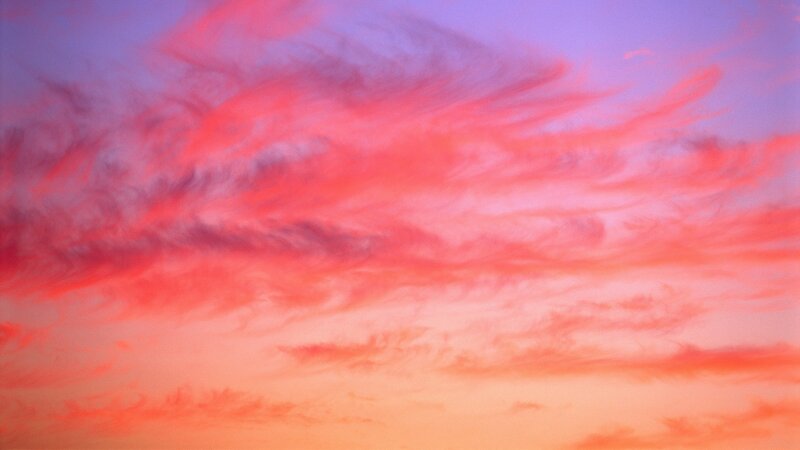 vibrant sunset sky