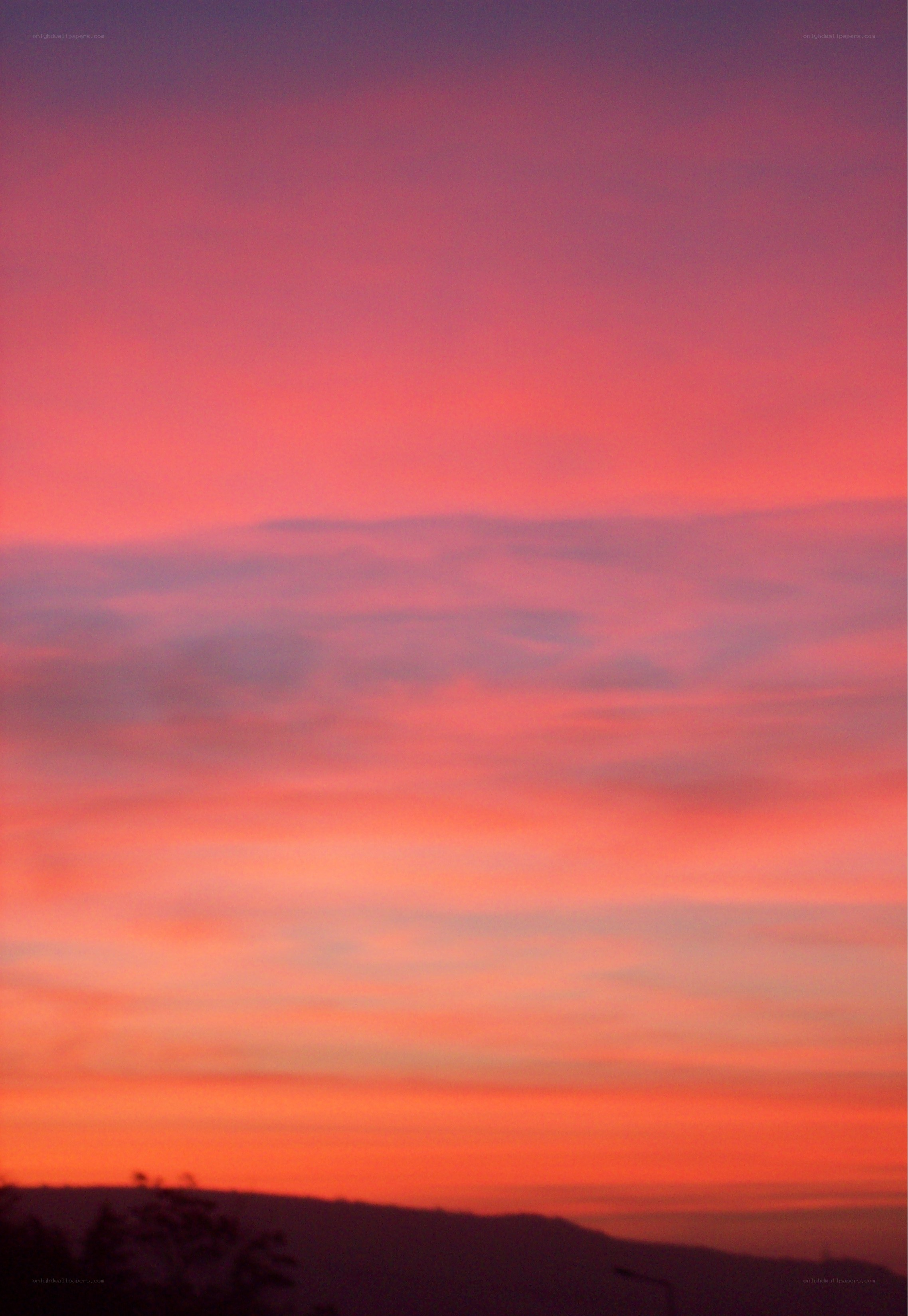 vibrant sunset sky