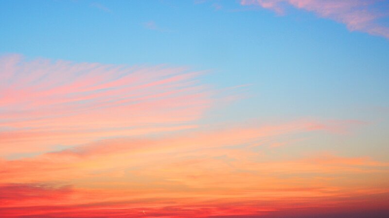 vibrant sunset sky