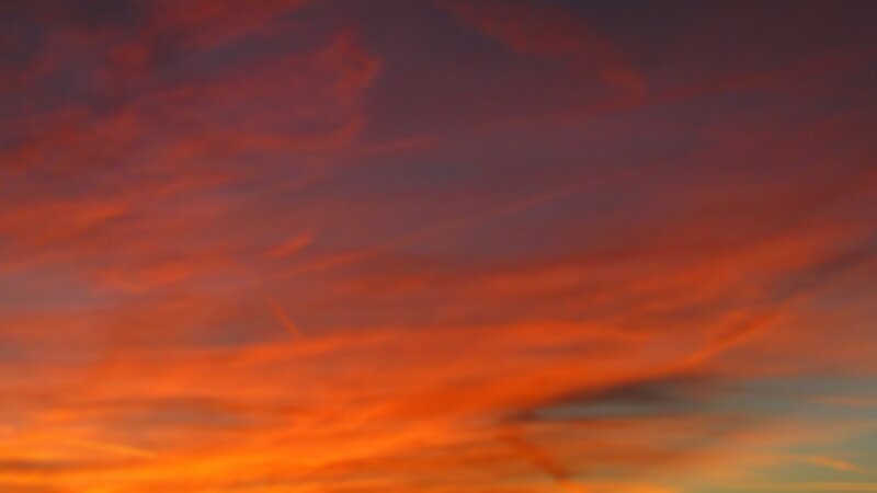 vibrant sunset sky