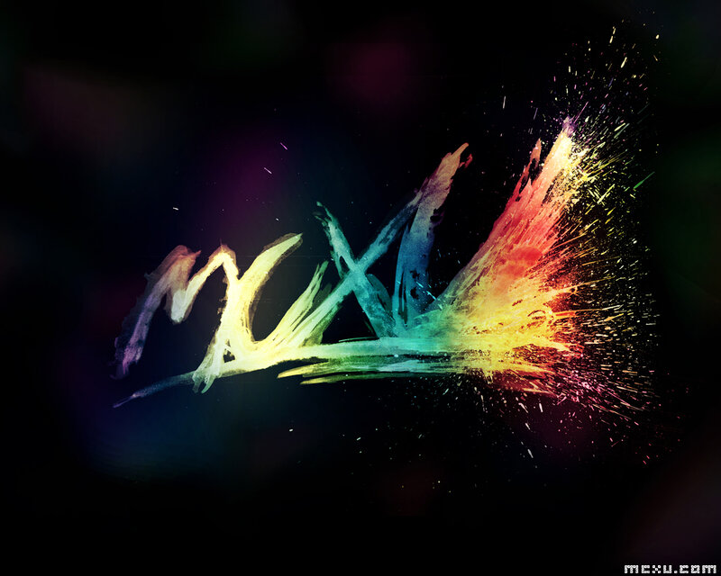 vibrant text explosion