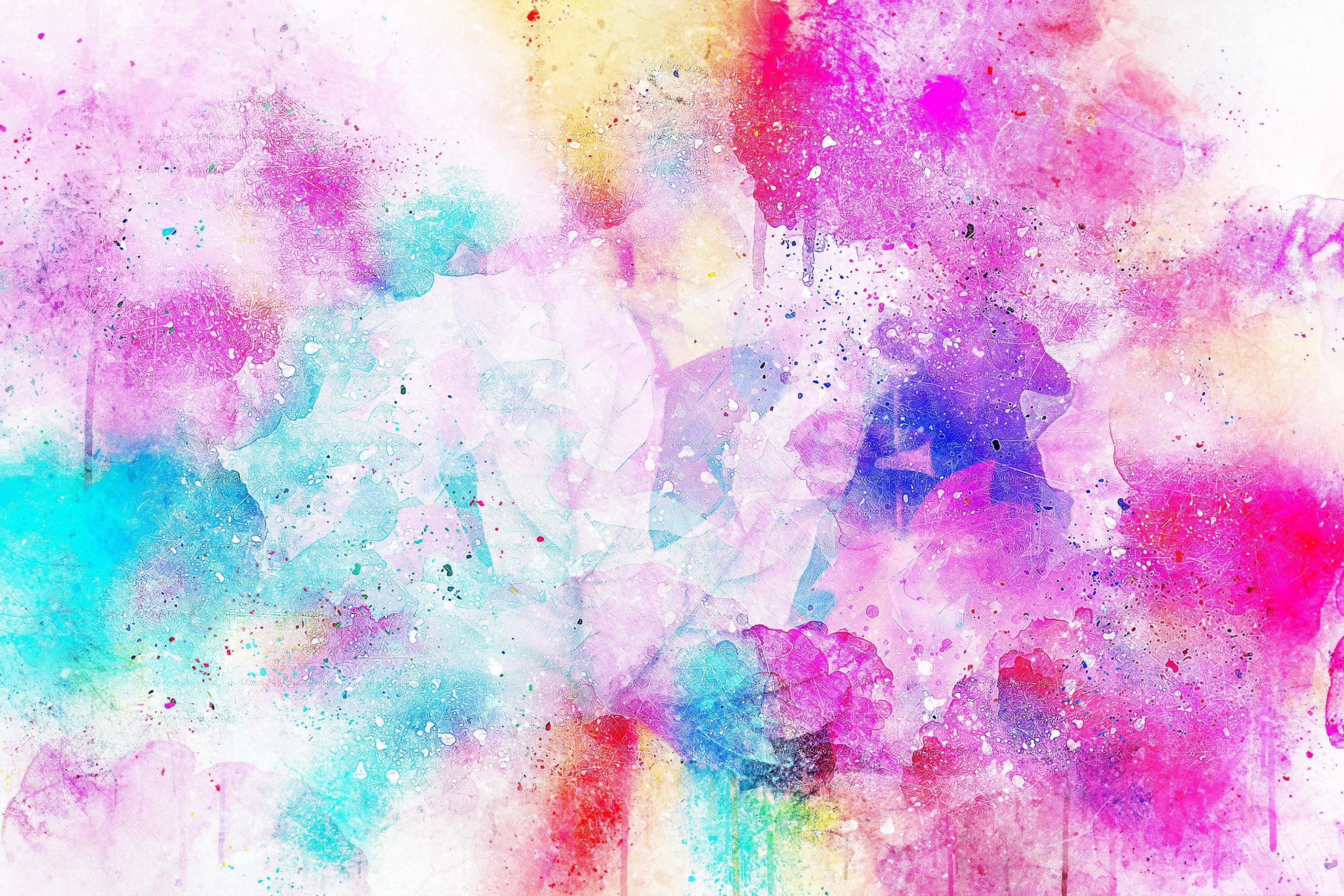 vibrant watercolor abstract
