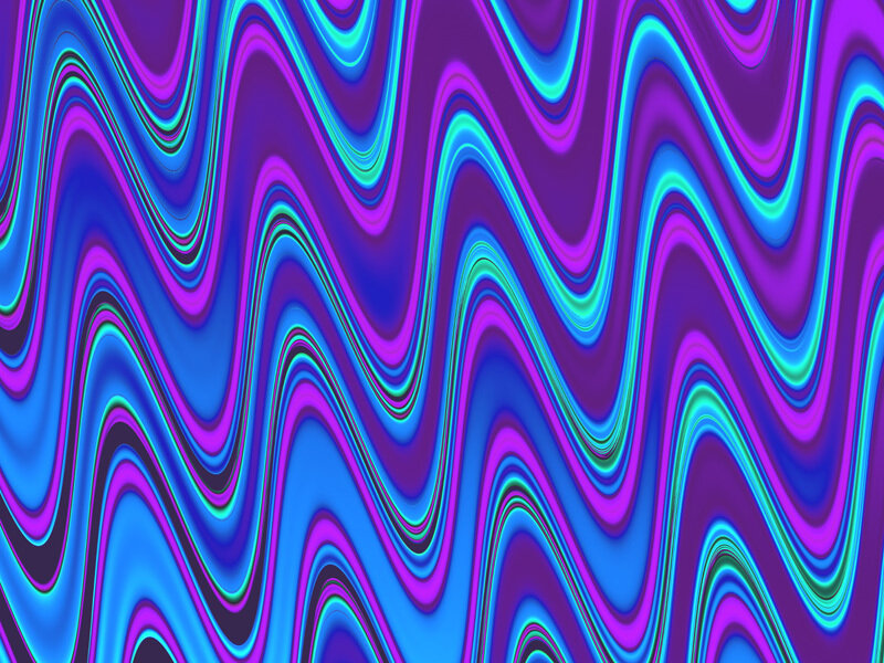 Vibrant wavy color pattern