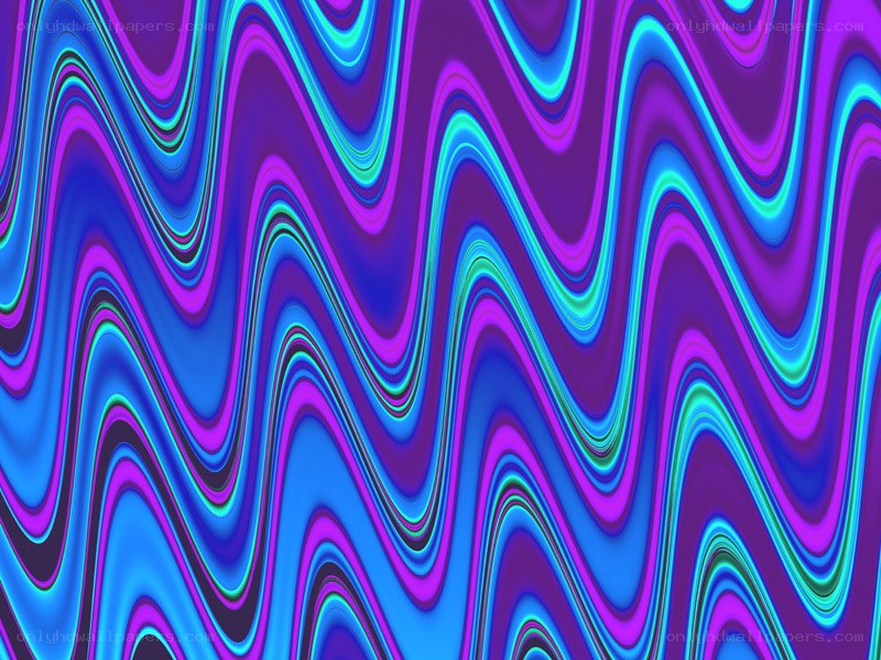 Vibrant wavy color pattern