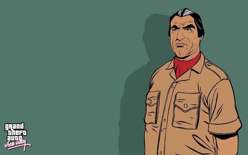 Vice City character illustration