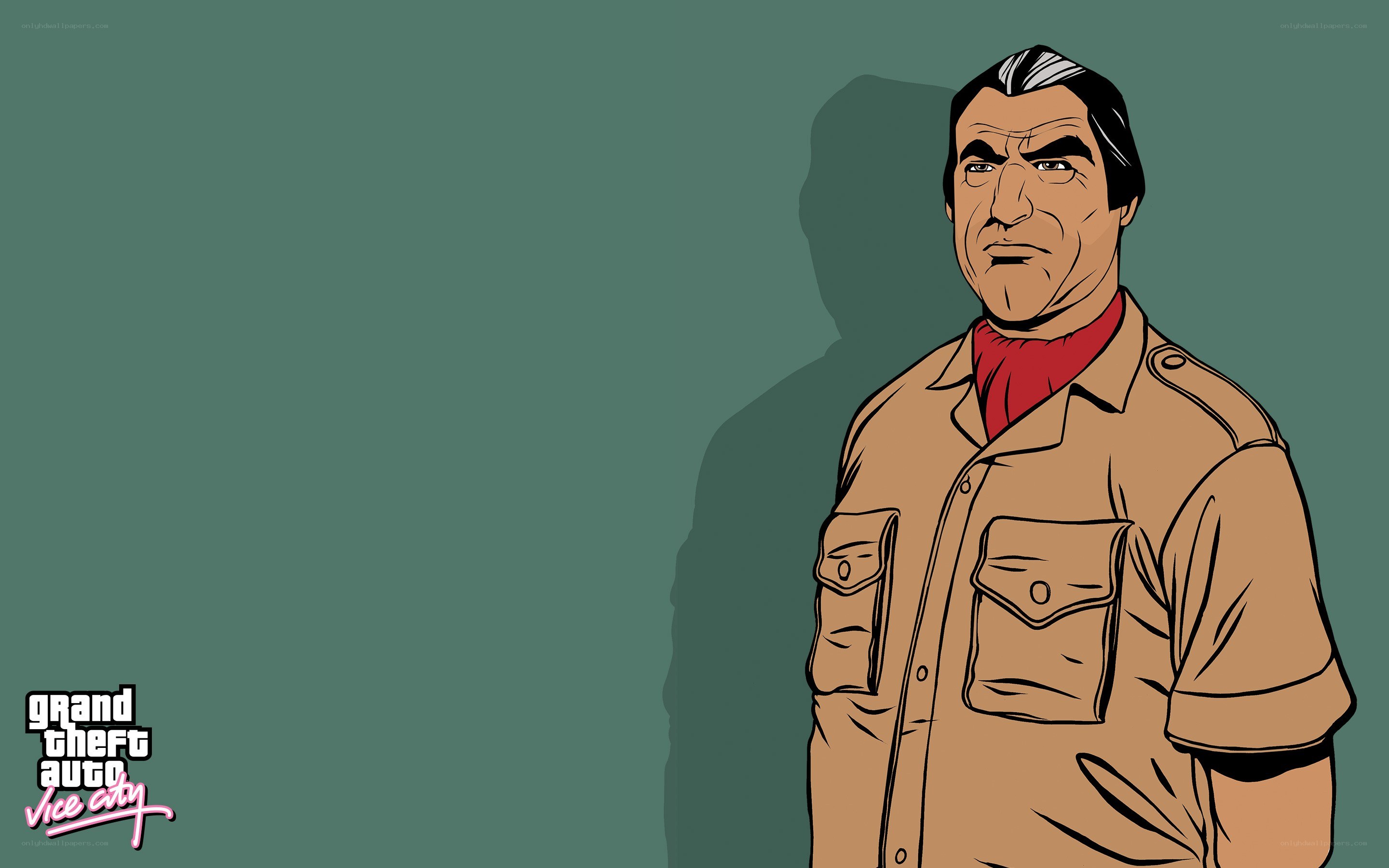 Vice City character illustration