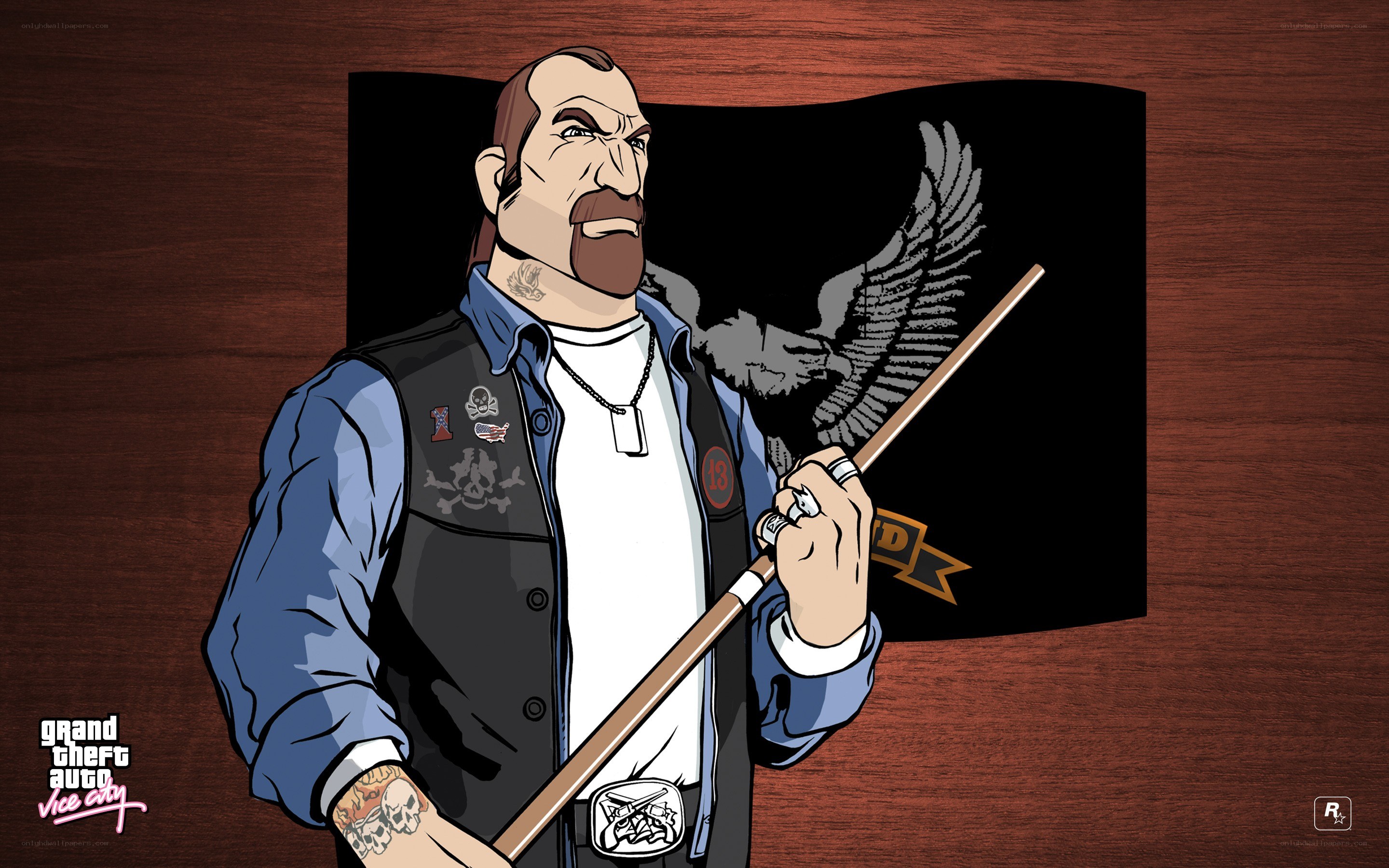 Vice City character illustration