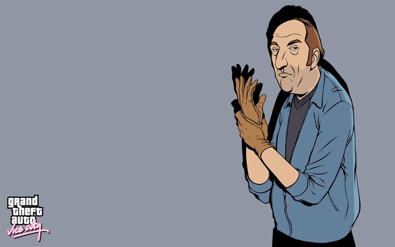 Vice City character illustration