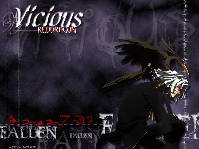 Vicious Red Dragon anime wallpaper