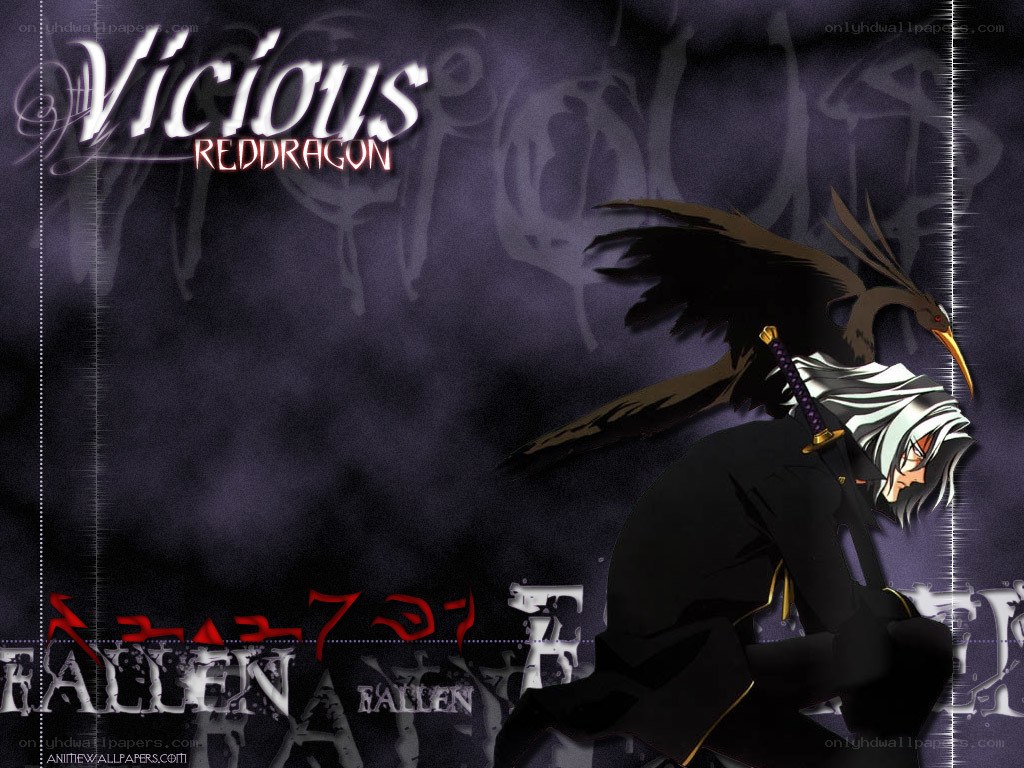 Vicious Red Dragon anime wallpaper