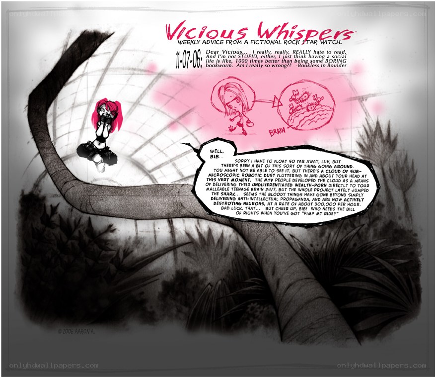 Vicious Whispers comic strip