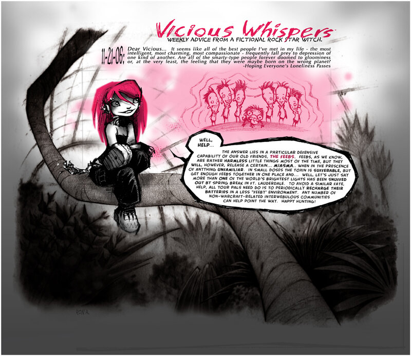 Vicious Whispers comic strip